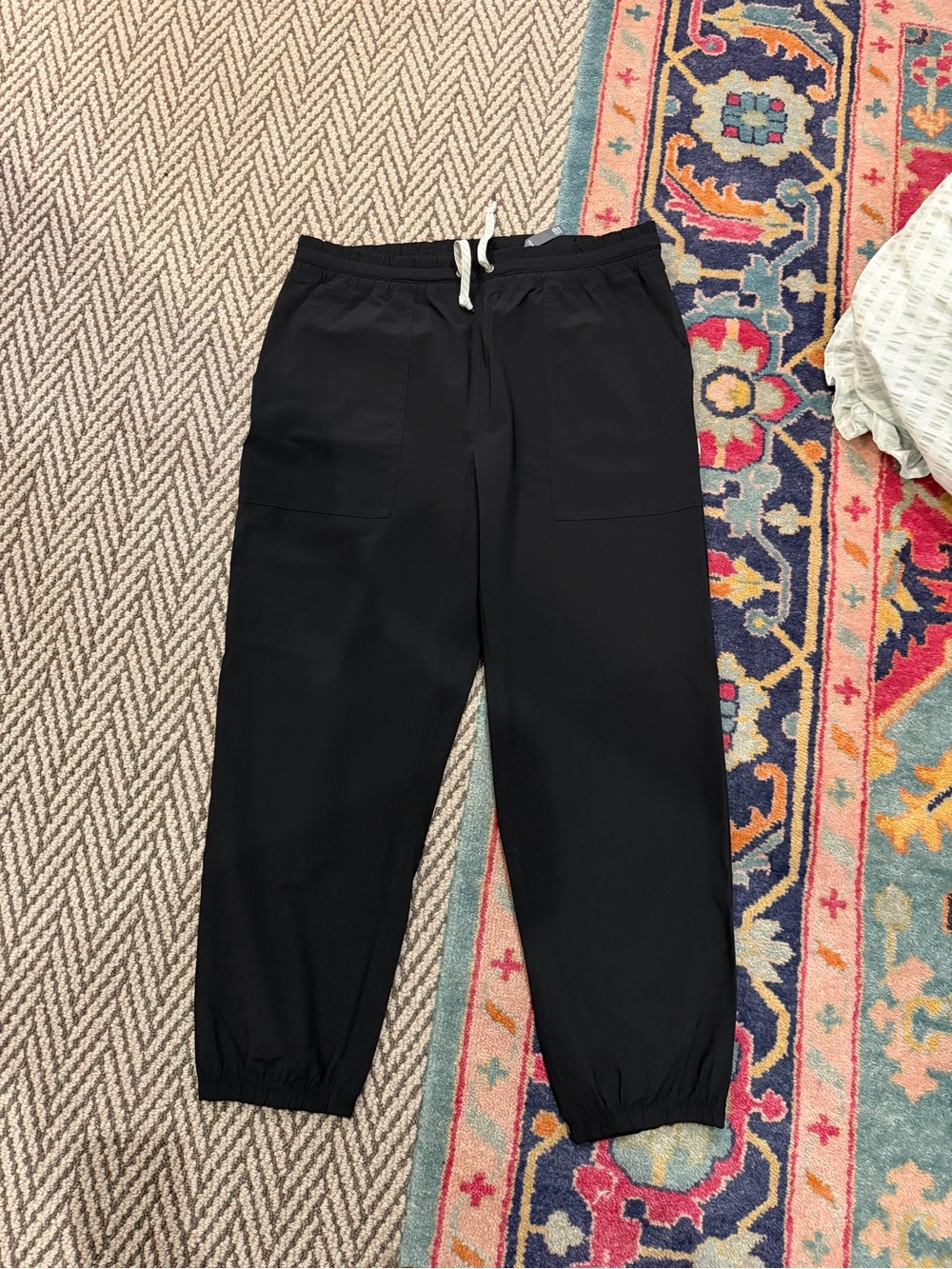 Vuori Ripstop Jogger Black Women’s XL Drawstring Travel Utility Pants